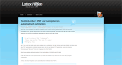 Desktop Screenshot of latex.quark007.de